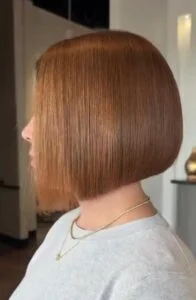 A-line bob haircut for straight hair, one of the most stylish and modern straight hairstyles trending in 2025 USA.