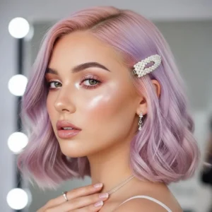 Pastel lavender and rose gold hair is one of the most playful and Instagram worthy hair color ideas
