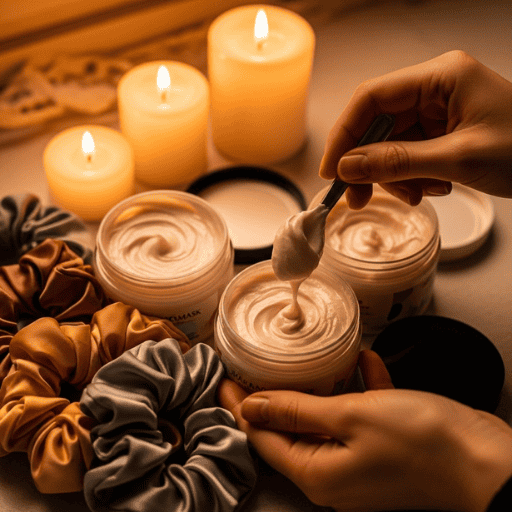 Moisturizing deep conditioning hair mask with creamy texture for winter hair health.