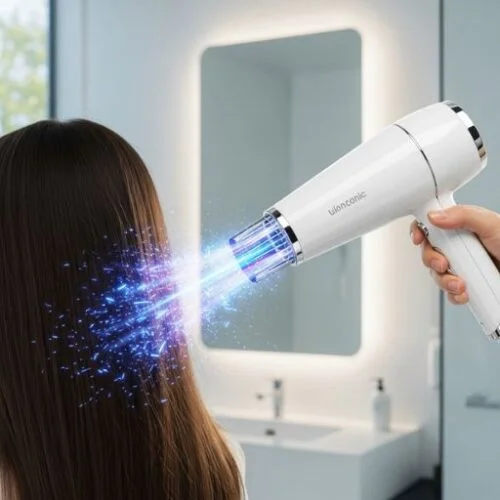 T3 AireLuxe hair dryer in use for quick dry, frizz free styling in 2025