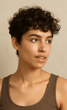 Girls in The best curly haircut