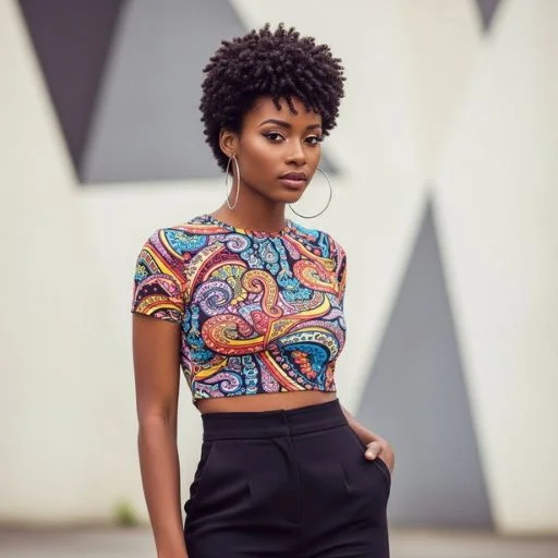 Low-maintenance short curly haircut (TWA) for natural hair in 2025