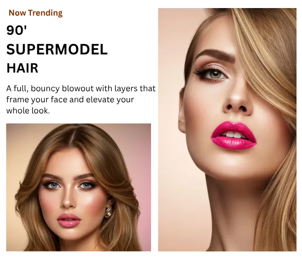 Supermodels trending hairstyles of 90s 